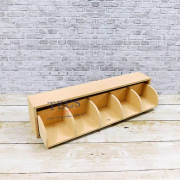 5 Slot Stylish Teabag Dispenser Open Pic